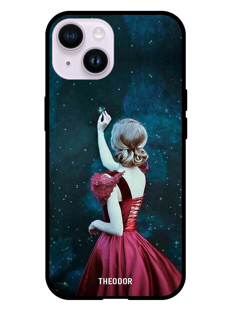 Theodor - Protective Case Cover For Apple iPhone 14 6.1" 2022 Girl Touching Star - Image 1