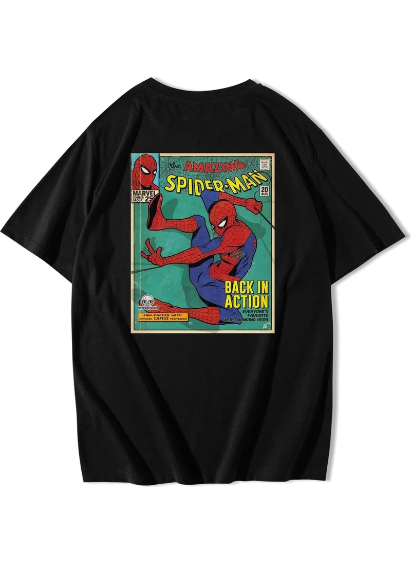 بي ار زد كولكشن Unisex Oversize Spider-Man T-Shirt