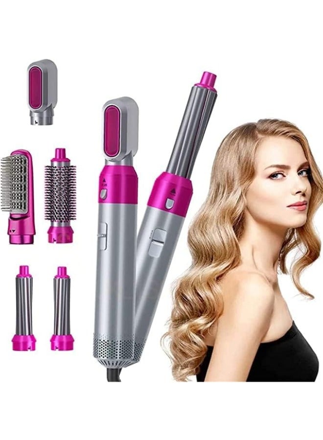 TIGER Hot/Electric Air Brush, Salon-Style Hair at Home  5-in-1 Styler Straightener, Volumizer, Curler - Advanced Negative Ion Tech, Multi functional Design, Compact & Safe Available on Noon - Image 1
