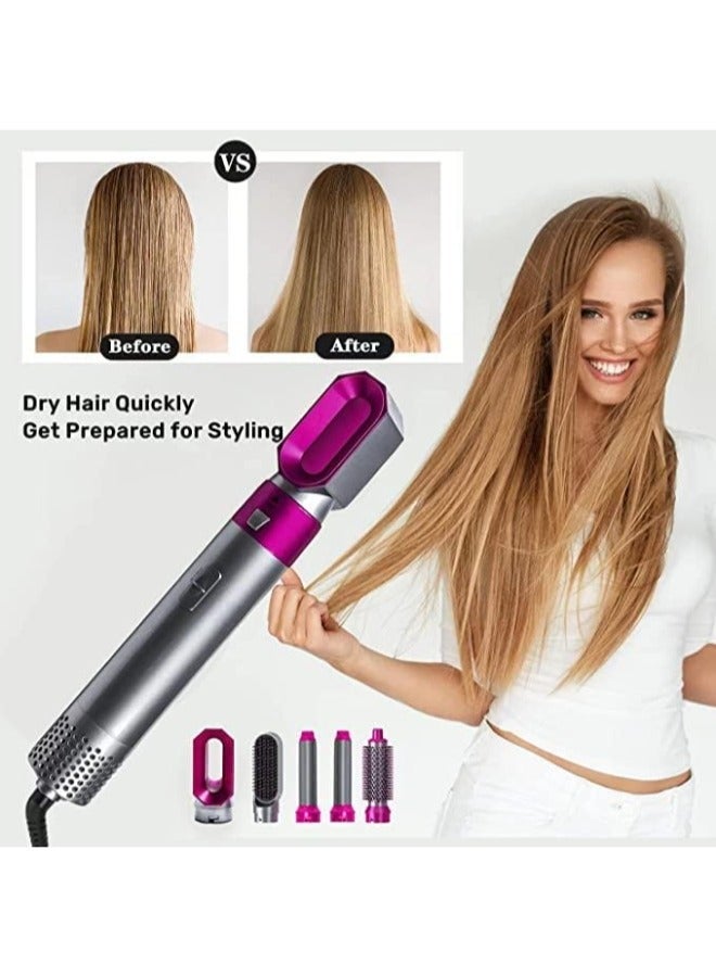 TIGER Hot/Electric Air Brush, Salon-Style Hair at Home  5-in-1 Styler Straightener, Volumizer, Curler - Advanced Negative Ion Tech, Multi functional Design, Compact & Safe Available on Noon - Image 2