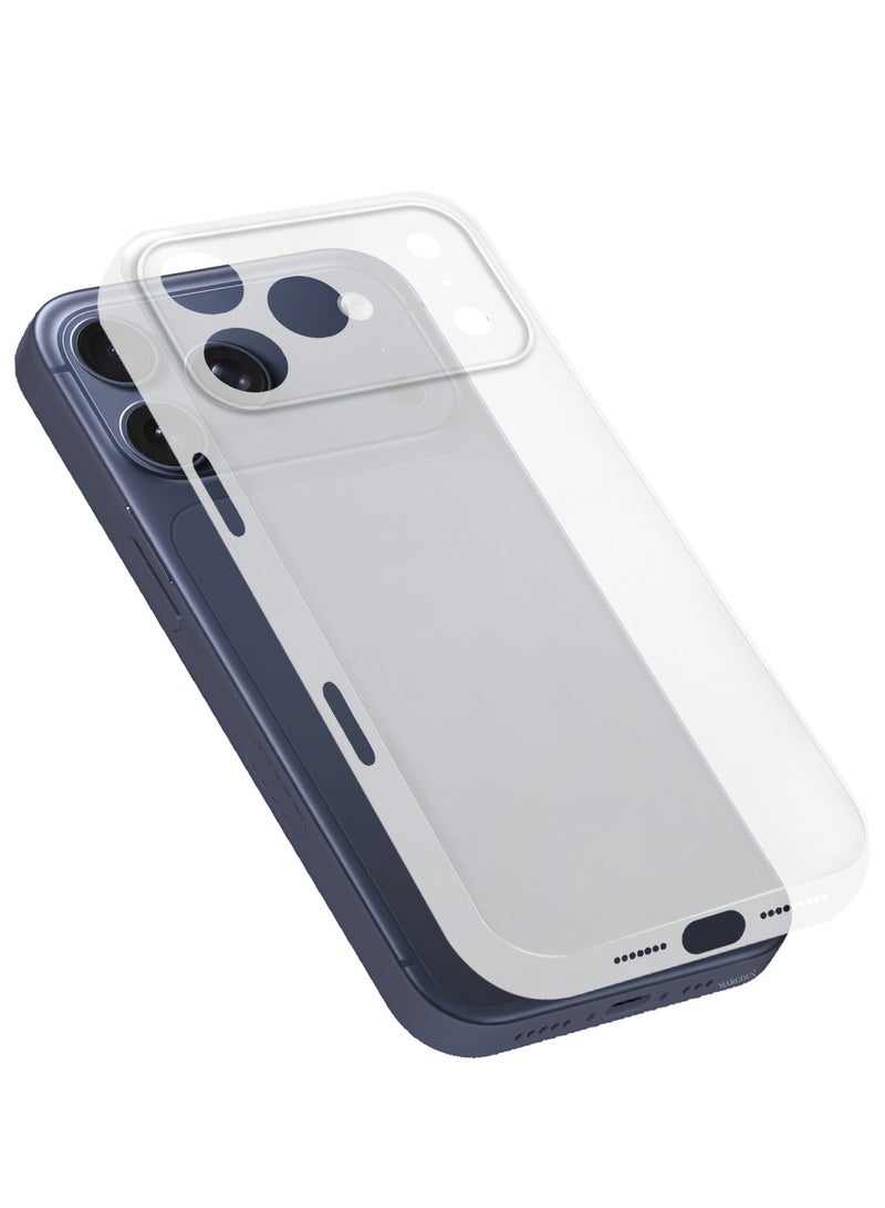 CATANES 2 Packs Air Skin Case Cover for Apple iPhone 17 Pro  - Sturdy Back Cover - Durable Thin Case - Drop Protection Cover with 3D Screen Protector - Frosted Clear - Image 4