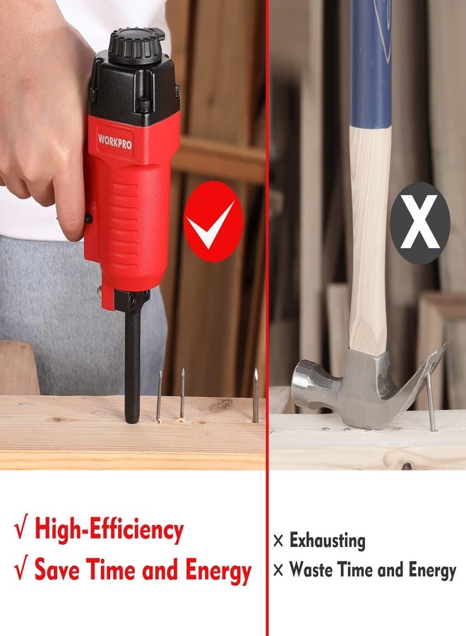 WORKPRO Pneumatic Nail Remover, Professional Heavy Duty Punch Nailer/Nail Puller/Nail Remover for Wood Workpieces, 60-100 PSI Denailer Removes 9-16 Gauge Nails - Image 5