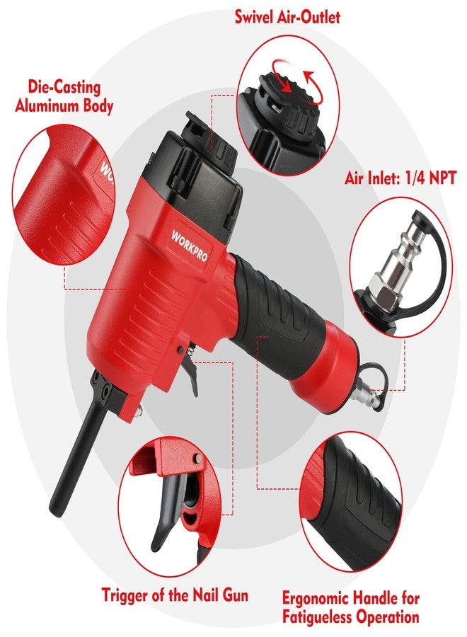 WORKPRO Pneumatic Nail Remover, Professional Heavy Duty Punch Nailer/Nail Puller/Nail Remover for Wood Workpieces, 60-100 PSI Denailer Removes 9-16 Gauge Nails - Image 4