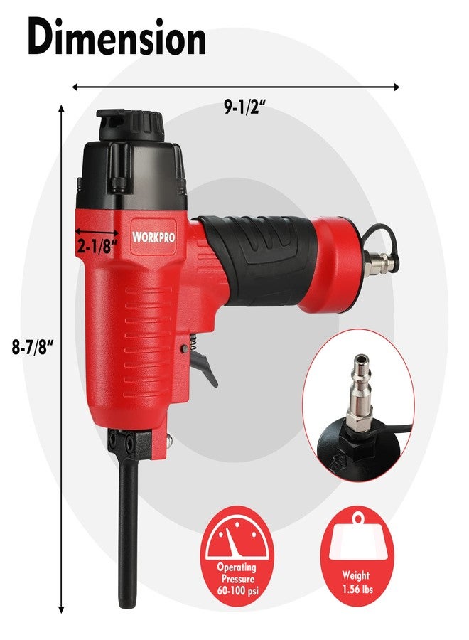 WORKPRO Pneumatic Nail Remover, Professional Heavy Duty Punch Nailer/Nail Puller/Nail Remover for Wood Workpieces, 60-100 PSI Denailer Removes 9-16 Gauge Nails - Image 2