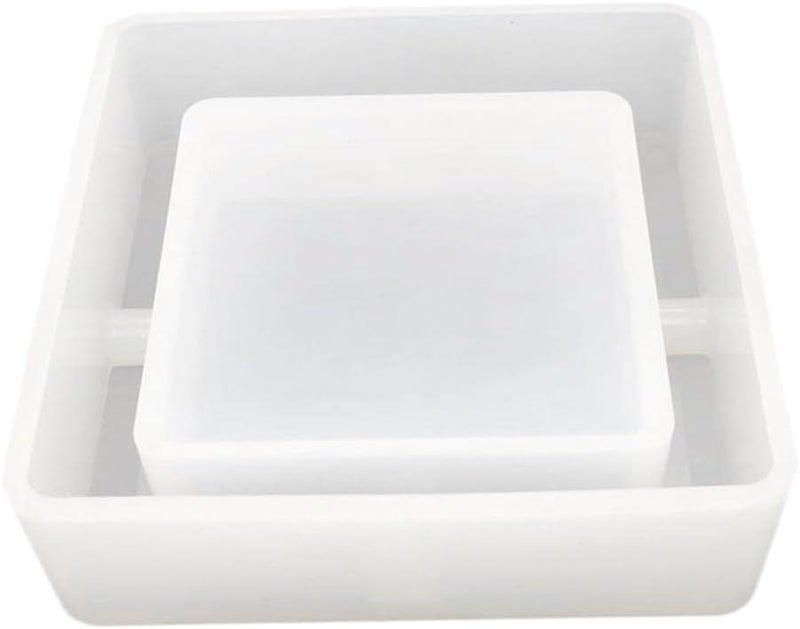 misppro 2X Silicone Ashtray Mold for Epoxy Resin Jewelry Making, Square DIY Craft Tools, High Temperature Resistant - Image 5