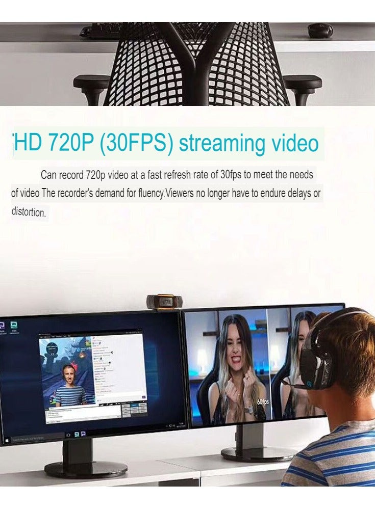 AROAQ 1080p HD Webcam, Streaming Computer Web Camera with Wide View Angle, Convenient Multi-purpose USB Computer Camera, Pc Webcam for Video Calling Recording Conferencing, (B1-1080P) - Image 3