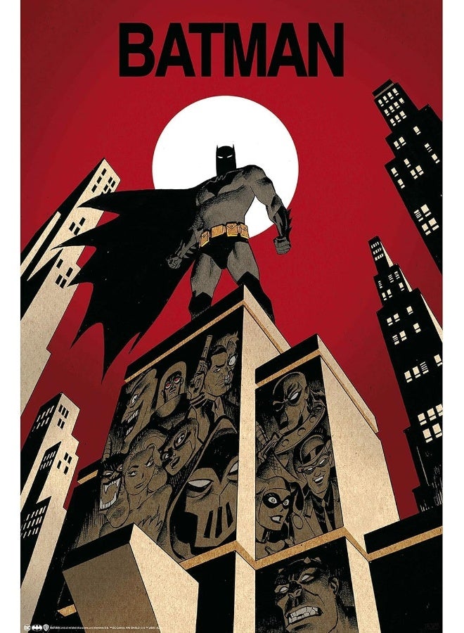 Emoda Home Trove DC Comics Movie-The Dark Knight-Batman in The Shadows Wall Poster, 22.375" x 34", Unframed Version - Image 1