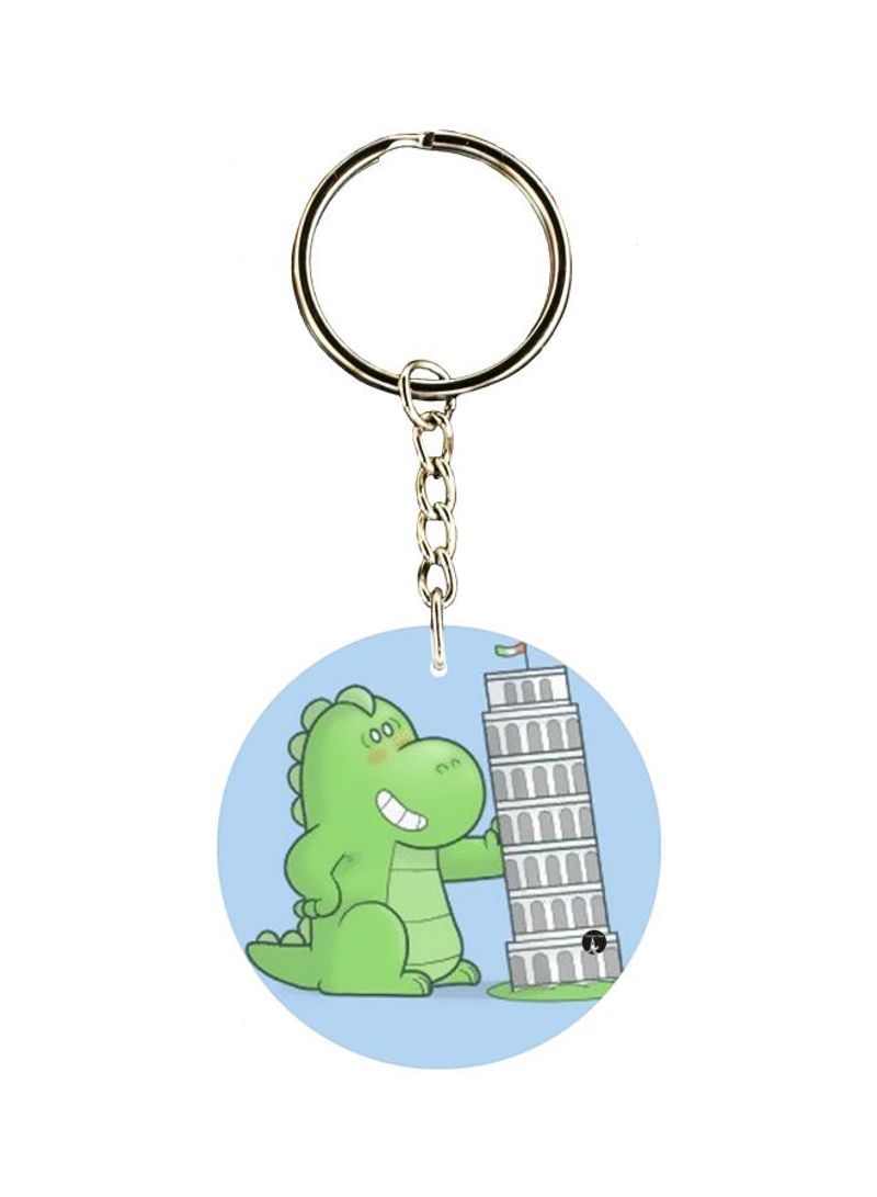Dinosaur Printed Keychain