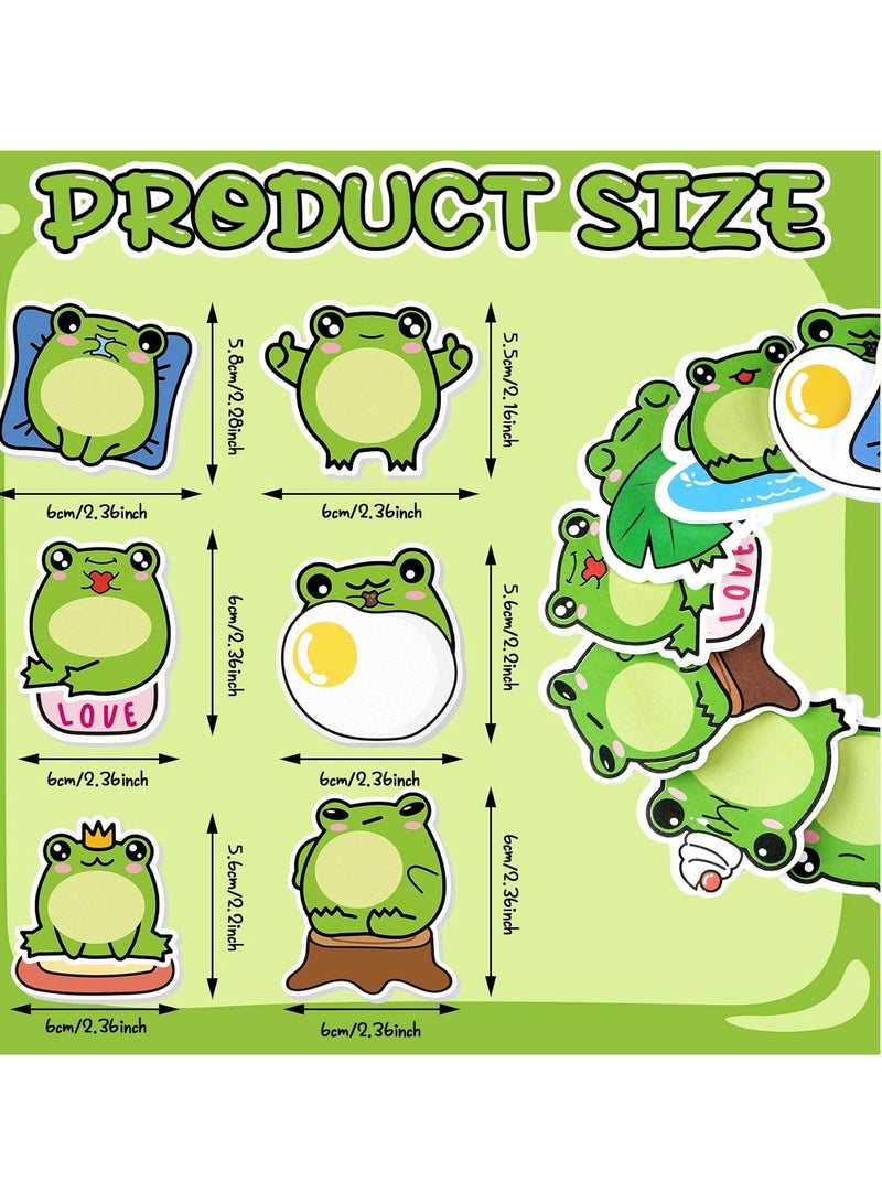 720 Pieces Of Creative And Cute Sticky Notes, Can Be Used Repeatedly, Large Capacity Self-Adhesive, Suitable For Student Plan Notes, Refrigerator Notes, Memos, Office Supplies, Kawaii Fun Sticky Notes (Frog) - Image 3