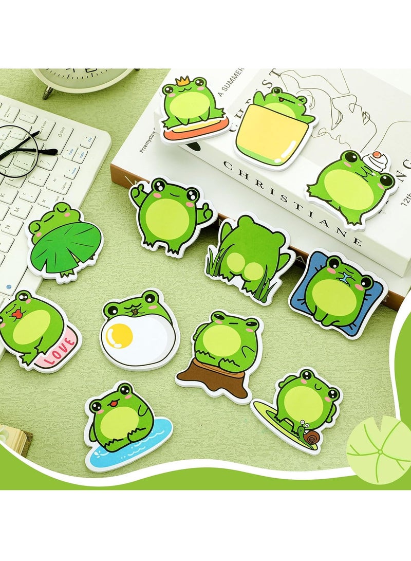 720 Pieces Of Creative And Cute Sticky Notes, Can Be Used Repeatedly, Large Capacity Self-Adhesive, Suitable For Student Plan Notes, Refrigerator Notes, Memos, Office Supplies, Kawaii Fun Sticky Notes (Frog) - Image 4