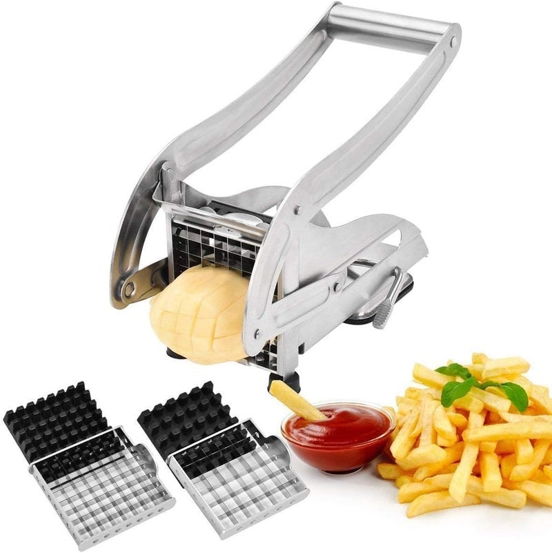Rathey Stainless Steel Home French Fries Potato Chipser Salad Chipser Strip Cutting Cutter Machine Maker Slicer Chopper Dicer Snacks Finger - Image 1