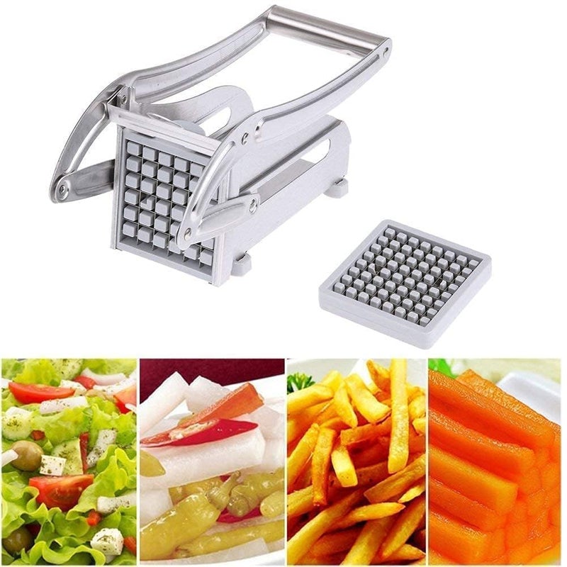 Rathey Stainless Steel Home French Fries Potato Chipser Salad Chipser Strip Cutting Cutter Machine Maker Slicer Chopper Dicer Snacks Finger - Image 4