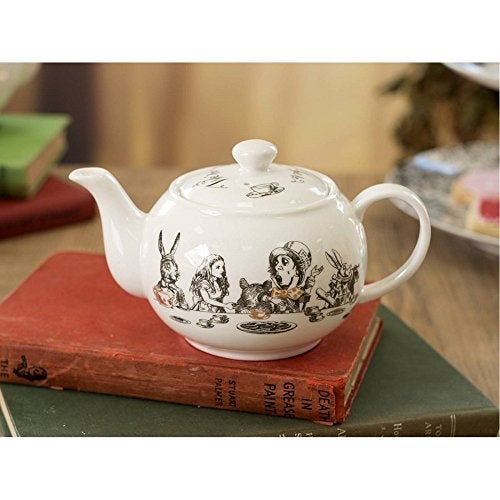 Va V&A Alice in Wonderland Mini Teapot in Gift Box, 450ml, White - Image 3