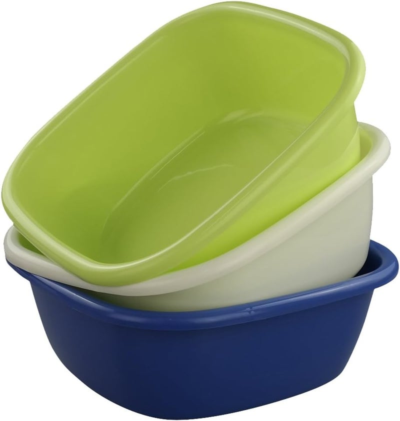 Doryh Square Small Wash Basins, 8-Quart, Set of 3 - Image 1