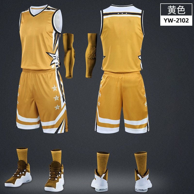 Basketball Uniform Suit For Male And Female College Students Summer Game Basketball Uniform Training Team Uniform Sports Vest Basketball Uniform - Image 1