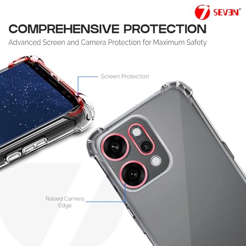7-Seven 7SEVEN® Back Cover for Oppo Reno 14 Pro 5G Transparent Mobile Back Case Shock Proof Design Camera Edges Protection Crystal Clear Phone Case Silicon Soft TPU and Flexible Bumper Phone Cover - Image 4