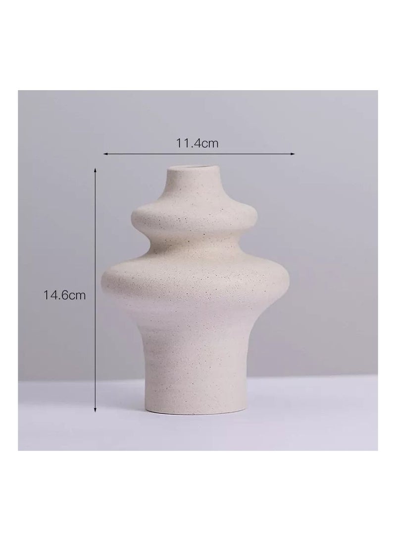 Nordic Spiral Shape Vase for Home Living Room Decoration Gift for your Loved Ones Set of 2 Vases  - Image 3