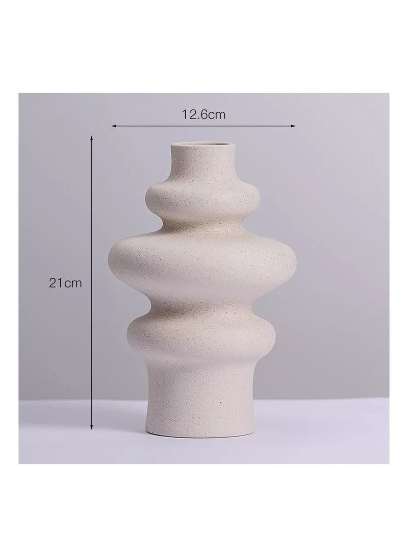 Nordic Spiral Shape Vase for Home Living Room Decoration Gift for your Loved Ones Set of 2 Vases  - Image 4