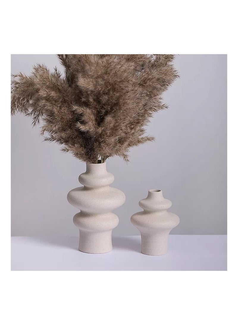 Nordic Spiral Shape Vase for Home Living Room Decoration Gift for your Loved Ones Set of 2 Vases  - Image 1