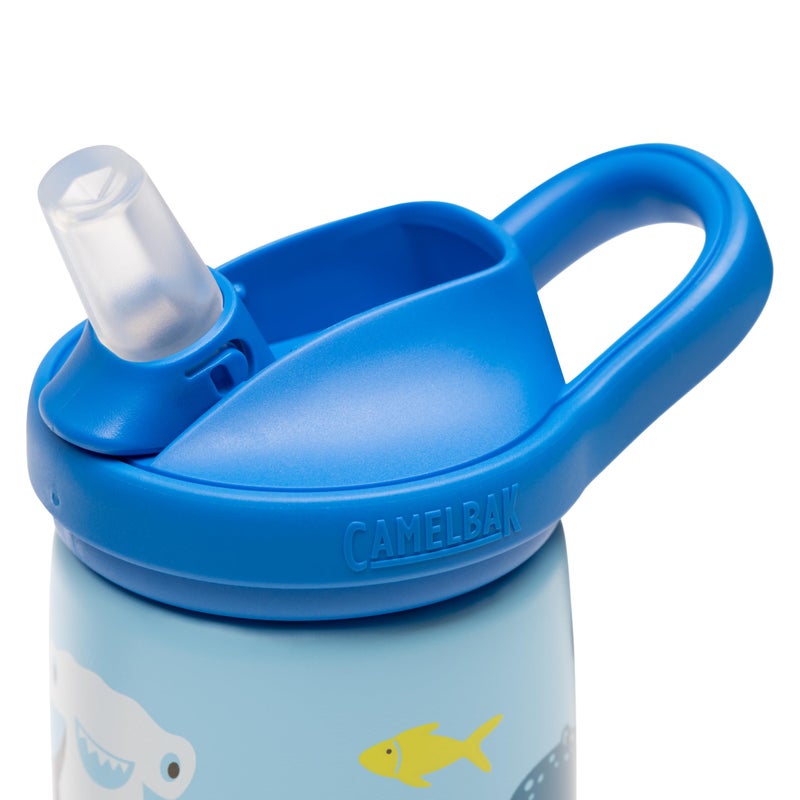 CamelBak Eddy+ Kids Bite Valve Straw Stainless Steel Water Bottle Sharks and Friends  12oz - Image 2