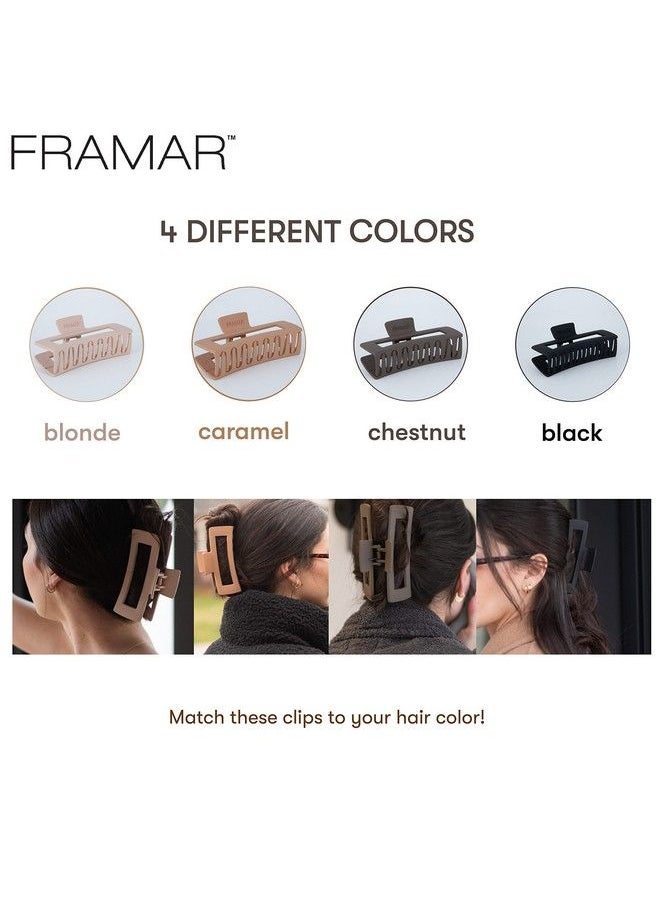 framar - Large Claw Clips For Thick Hair Hair Claws For Thick Hair Long Hair Claw Clips Variety Pack Large Hair Clips For Thick Hair Cute Claw Clips For Long Hair Large Claw Clip - Image 1