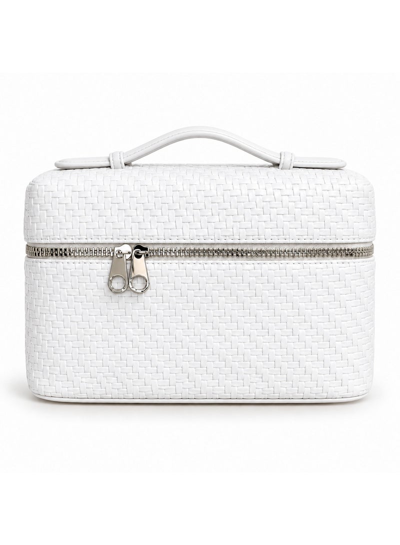 Hot Shopping Women’s Woven Handbag with Adjustable Shoulder Strap – Elegant Multi-Way Tote Bag - Image 3