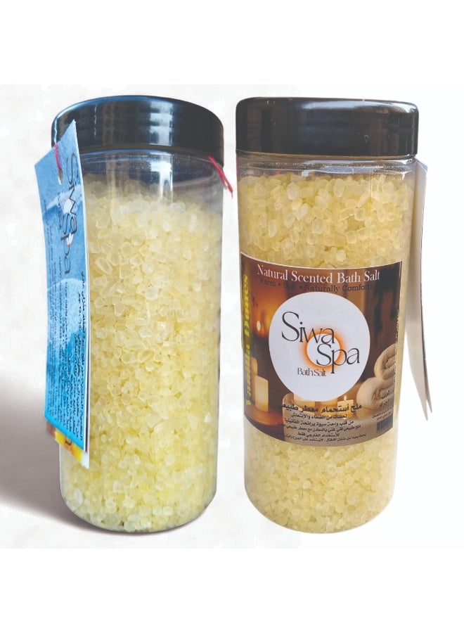 سيوة ملح أستحمام ومقشر برائحة الفانيليا (700جرام) من Siwa Spa - Image 2