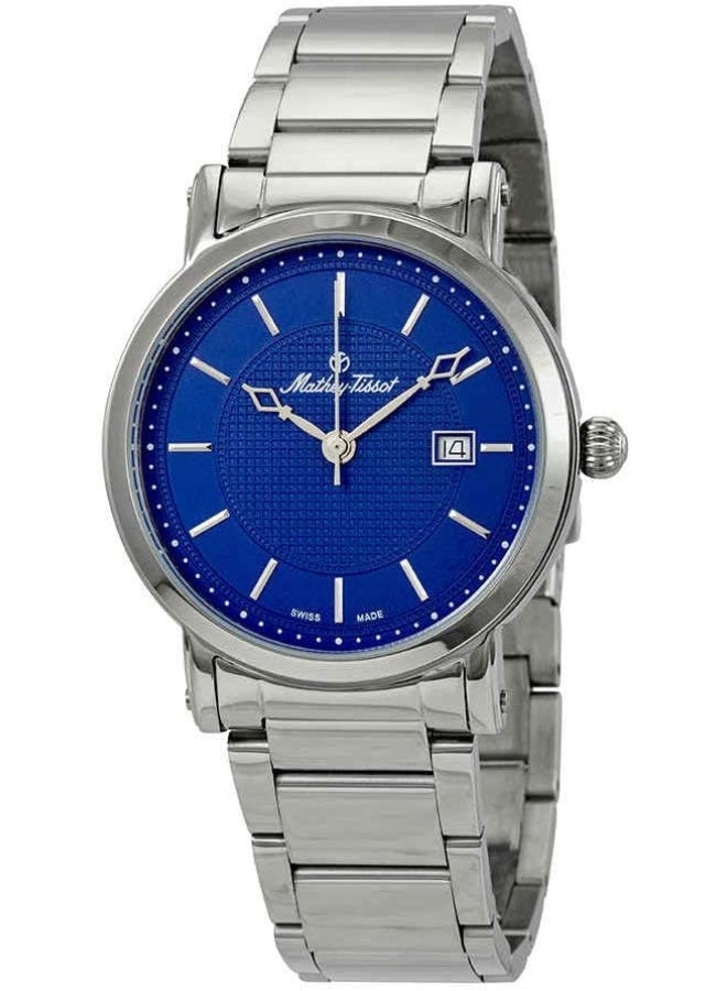 Mathey-Tissot ساعة ماتهي-تيسو سيتي ذات القرص الأزرق للرجال H611251MABU - Image 1