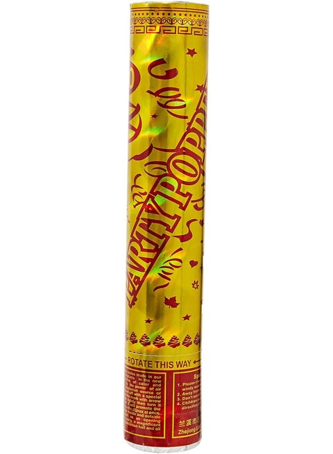 Generic Party Popper Confetti Cannon – Single Piece | Twist-to-Launch Colorful Paper Confetti | Indoor/Outdoor Celebration Popper for Birthdays, Weddings & Events