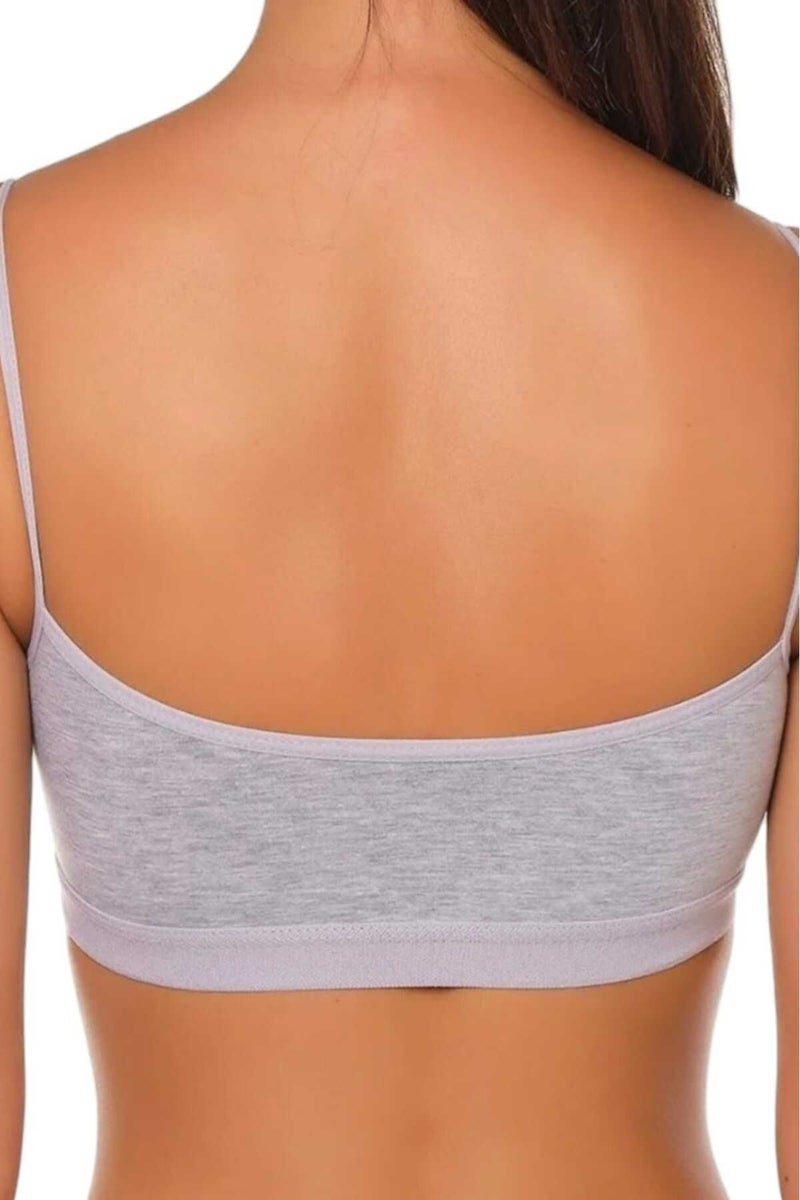 Tezzgelsin Women's Thin Strap Padded Bustier Half Undershirt Bra 3 Piece Set - Image 4