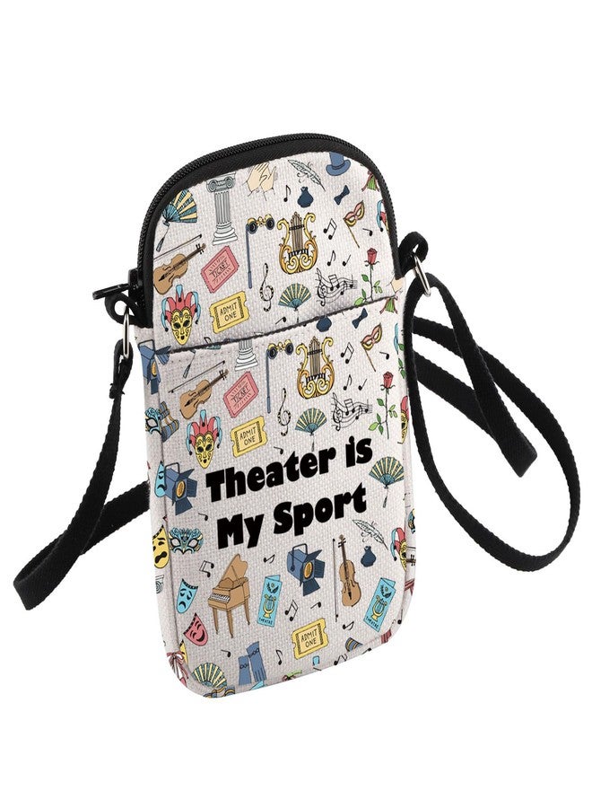HOLLP Acting Inspired Theatre Gift Theater is My Sport Crossbody Bag Gifts (Theater is My Sport) - Image 1