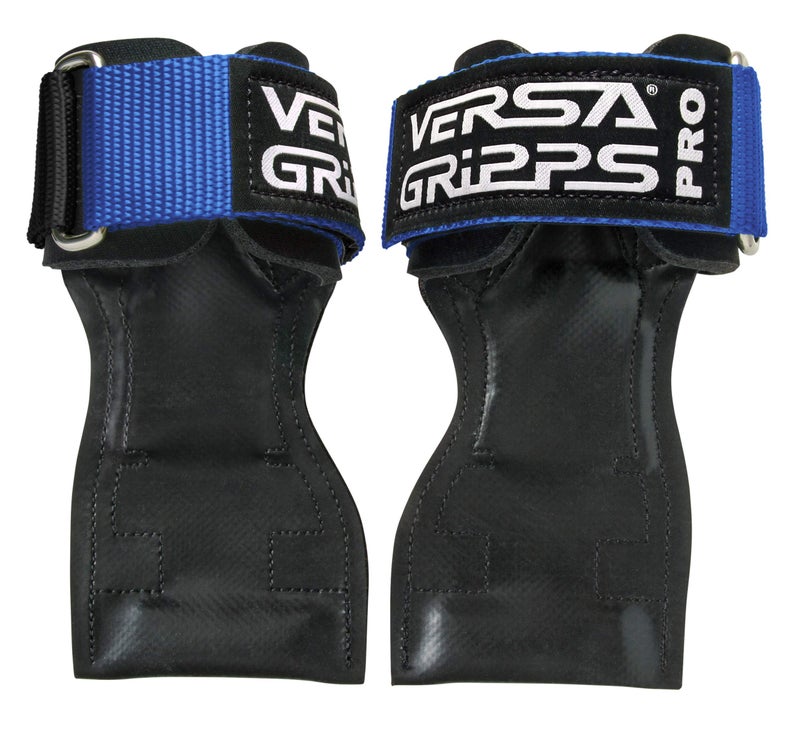 Versa Gripps فيرسا غريبس® برو، صنع في الولايات المتحدة الأمريكية، أحزمة معصم لرفع الأثقال بديلة، أفضل ملحق تدريبي، أزرق باسيفيك، يمين/يسار - Image 1