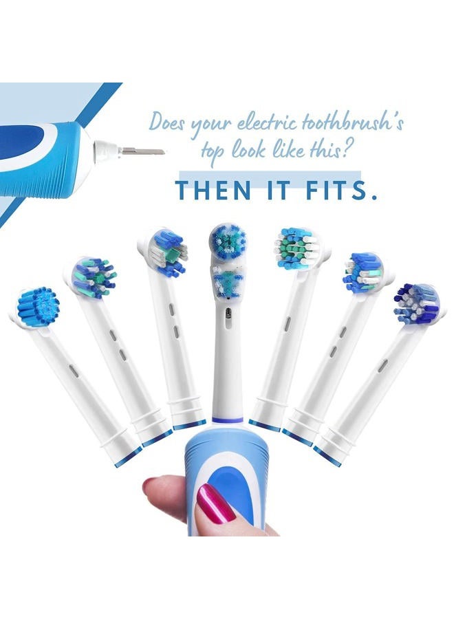 Alayna Replacement Toothbrush Heads Compatible with Oral-B Braun- 12 Pack – Best Oralb Compatible Electric Toothbrush- Fits Oral-B Floss, Cross, Precision, 3D, 1000, Kids, Sonic, Clean, Action &More - Image 3
