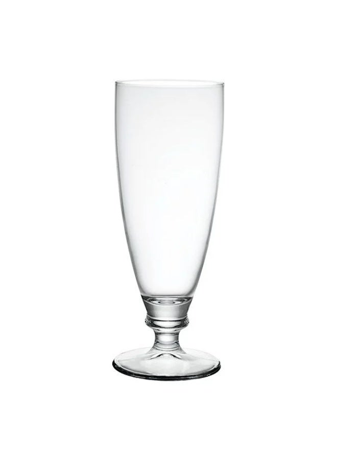 بروميولي روكو كاسات ماء زجاج - 6 قطع، سعة 580 مل، تصميم إيطالي أنيق بقاعدة، آمنة لغسالة الصحون، - شفاف