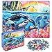 LELEMON Puzzles for Kids Ages 46Underwater World 100 Piece Puzzles for Kids Ages 48 in a Metal Box Educational Jigsaw Puzzles 100 Piece Puzzle Games Puzzle Toys for Girls and Boys - Image 2