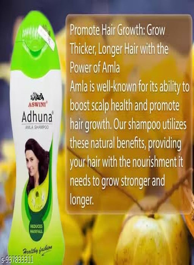 aswini Amla Shampoo 450ml | Enriched with Amla Extracts for Hair Suitable for Men & Women | Daily Hair Care Shampoo - Image 3