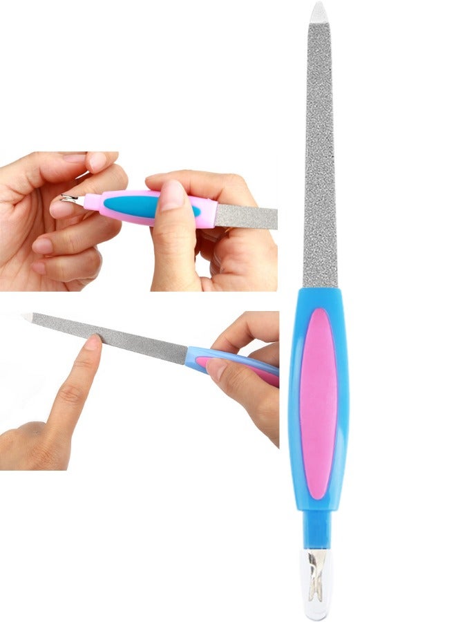 Professional Nail File – 1PC Double-Sided Stainless Steel Nail Care File for Precise Shaping, Smooth Edges & Durable Manicure Tool - Image 1