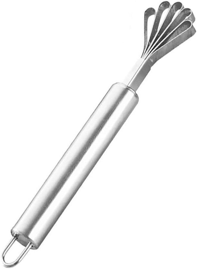 Junfamilee Silver Stainless Steel Coconut Meat Slicer Scraper Fish Scales Removal Scraper Fruit Vegetable Grater Kitchen Peeler Tool, Peelers, Graters, Peelers and Slicers - Image 1