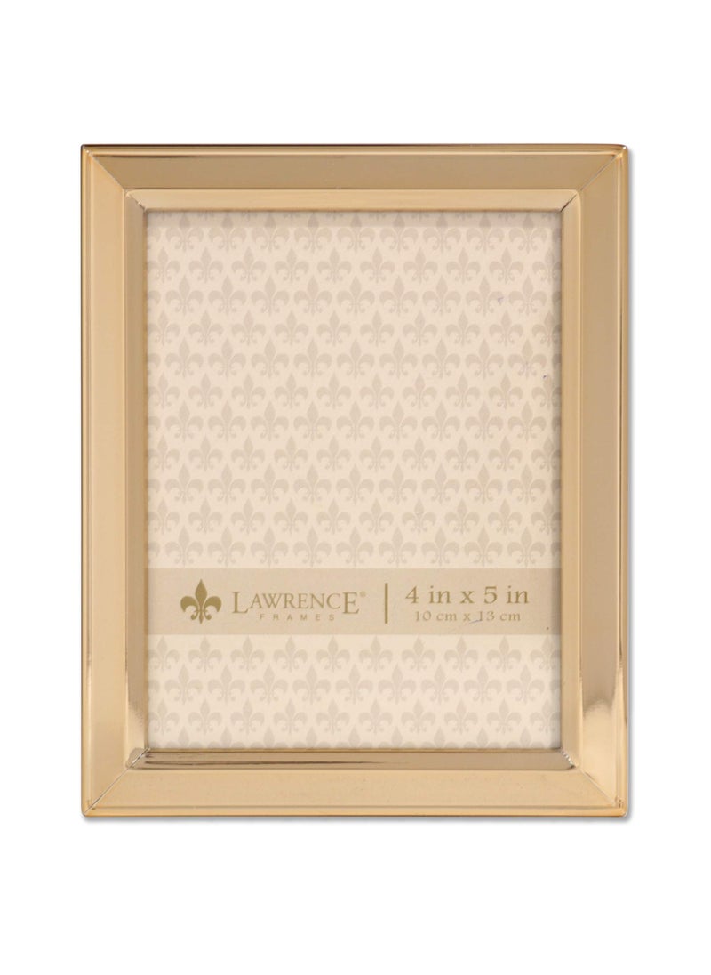 Lawrence Frames Lawrence Frames 4x5 Gold Metal Classic Bevel Picture Frame 