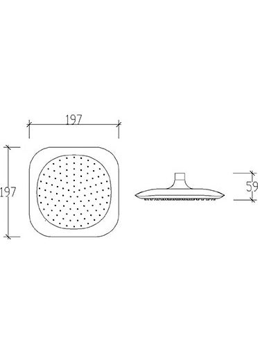 Tema Bıanco Tepe Shower Head 55230  - Image 2