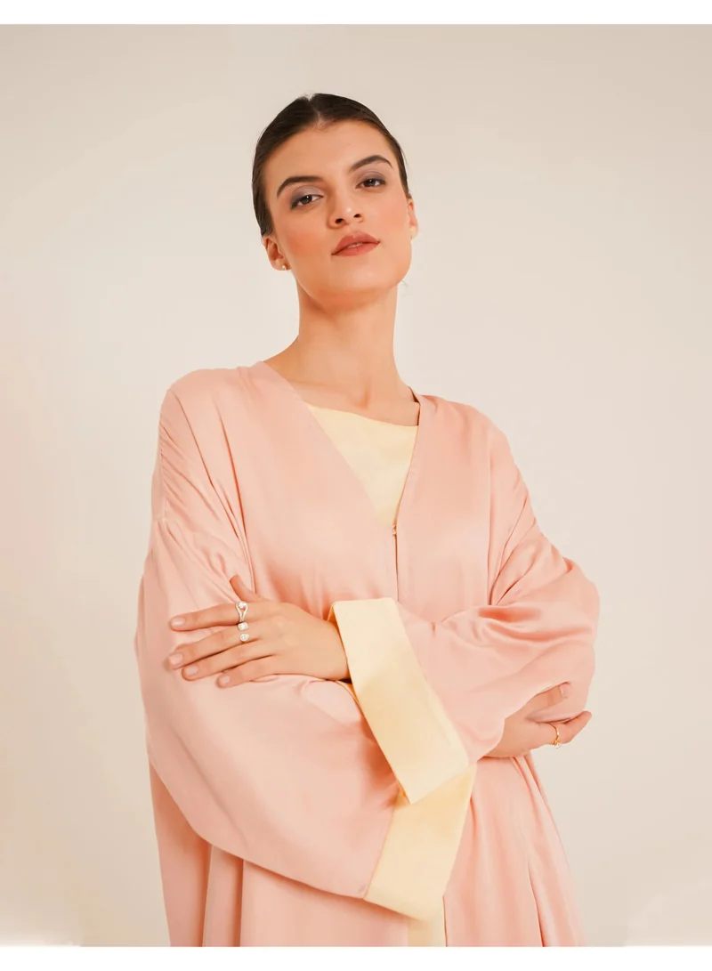 Noor Lara Dual Rose Abaya – Graceful, Feminine and Modest made with TENCEL™
