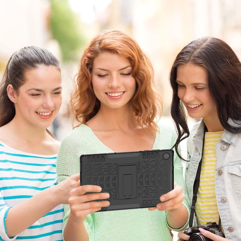 SYOSI Tablet Case For Lenovo Tab M10 Hd 2Nd Gen 10.1 Inch Eva Shockproof Tough Heavy-Duty Armor, Anti-Drop Double Protective Cover With Stand For Lenovo Tab M10 Hd 2020 Tb-X306F/Tb-X306X (Black) - Image 5