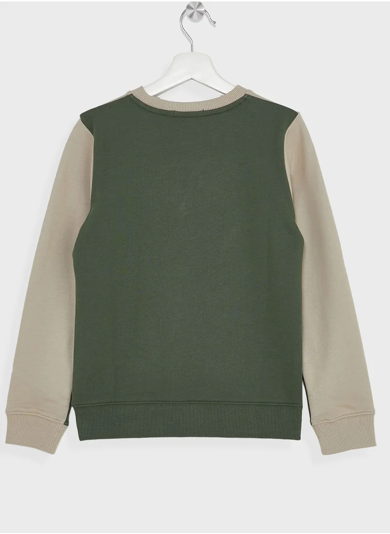 Calvin Klein Jeans Kids Color Block Sweatshirt