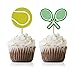MAGJUCHE Tennis Cupcake Topper Picks 24Pack Tennis Sports Baby Shower Or Birthday Party Decorations - Image 3