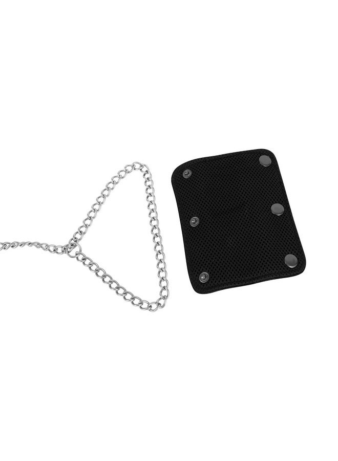 نيتش-فايندز سلسلة كلاب من الفولاذ المقاوم للصدأ (الكلاب الكبيرة والمتوسطة (2.5 مم - طول 4 أقدام) بمقبض من القماش قابل للإزالة والغسل بطول 1.2 متر - Image 2