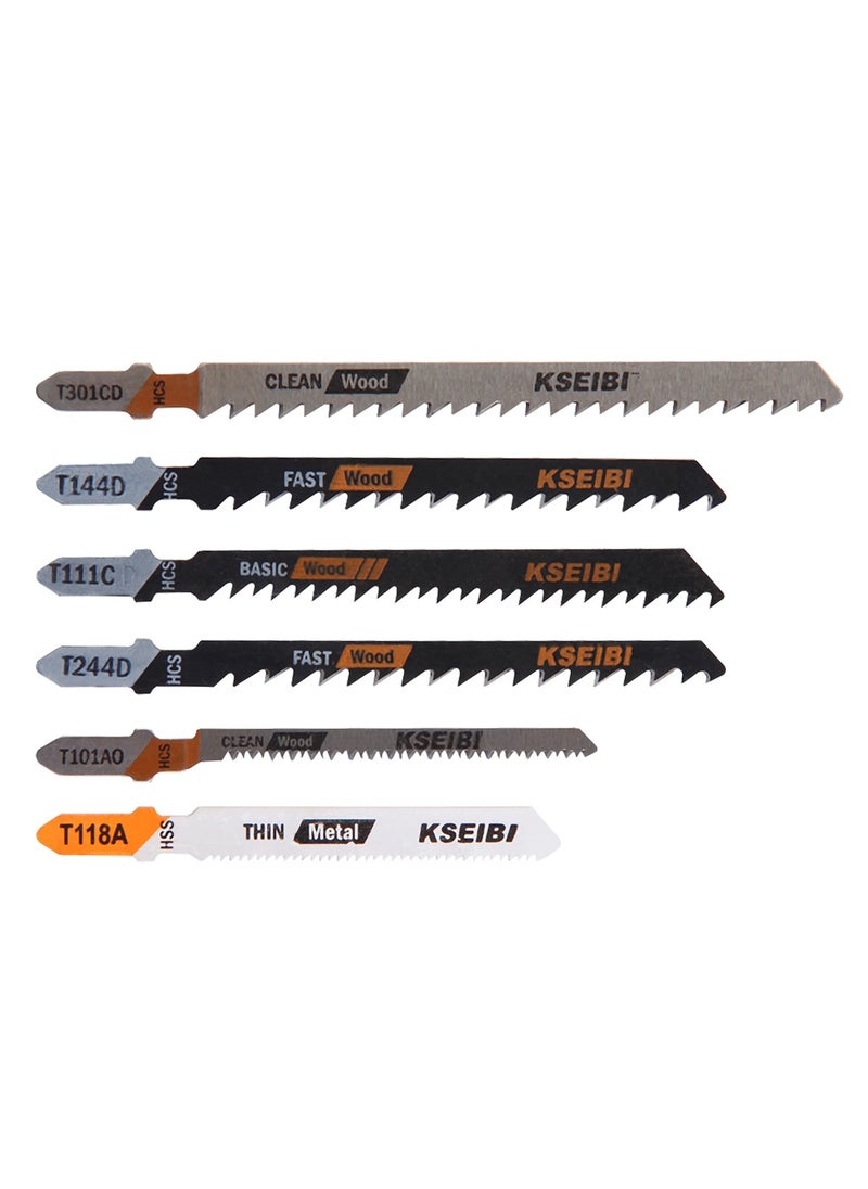 KSEIBI 5-Piece Jigsaw Blades T-Shank T111C, JigSaw Blades Wood Jigsaw Blades for Plastic Chipboard, Plywood or Hardwood/Contractor Straight-Cut Jig Saw Blade Designed for Quick Cutting.  - Image 4