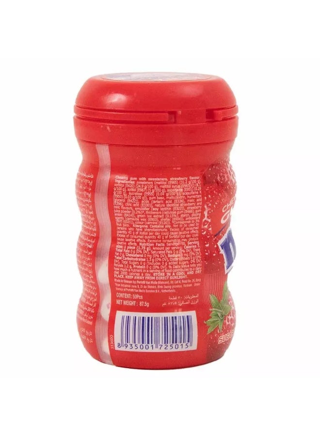 Mentos Pure Strawberry Fruit Flavored Chewing Gum, 50 Pieces, 87.5gm - Image 4