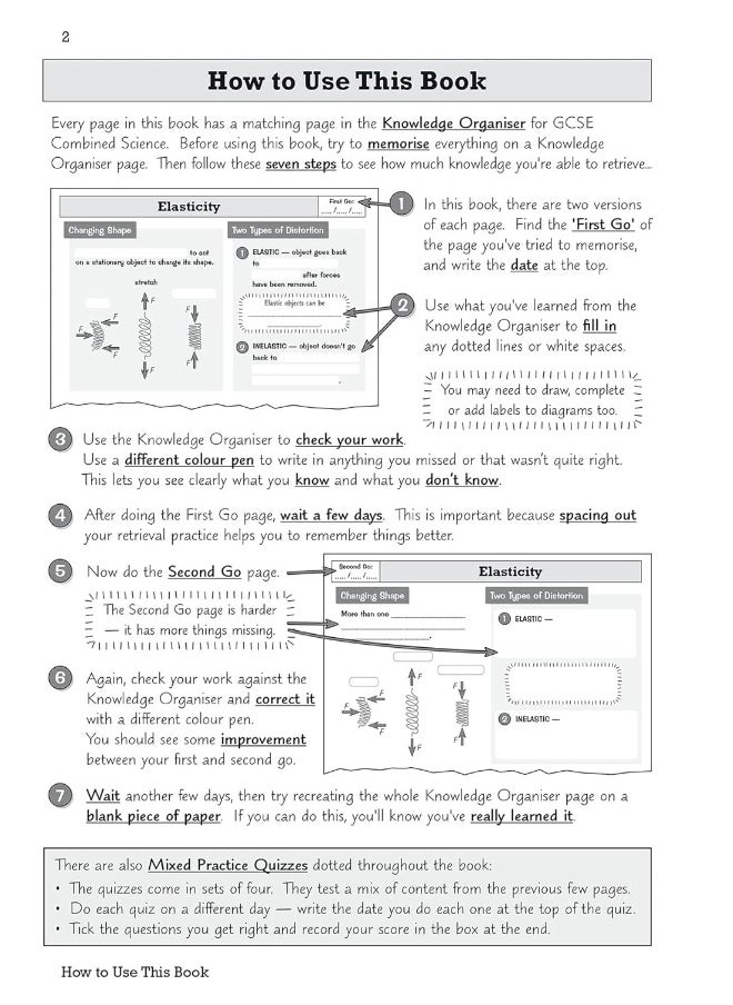 null - Coordination Group Publications Ltd (CGP) GCSE Combined Science Edexcel Knowledge Retriever - Higher - Image 1
