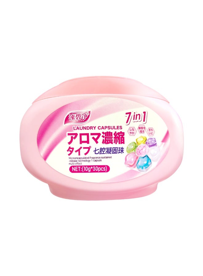 Subijing 7‑in‑1 Laundry Beads 30 pcs (10 g) – Perfume Laundry Beads for Fresh Smelling Clothes - Image 2