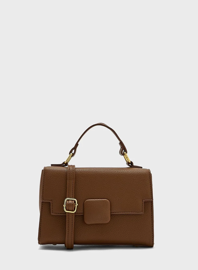 ELLA Minimalist Square Buckle Bag